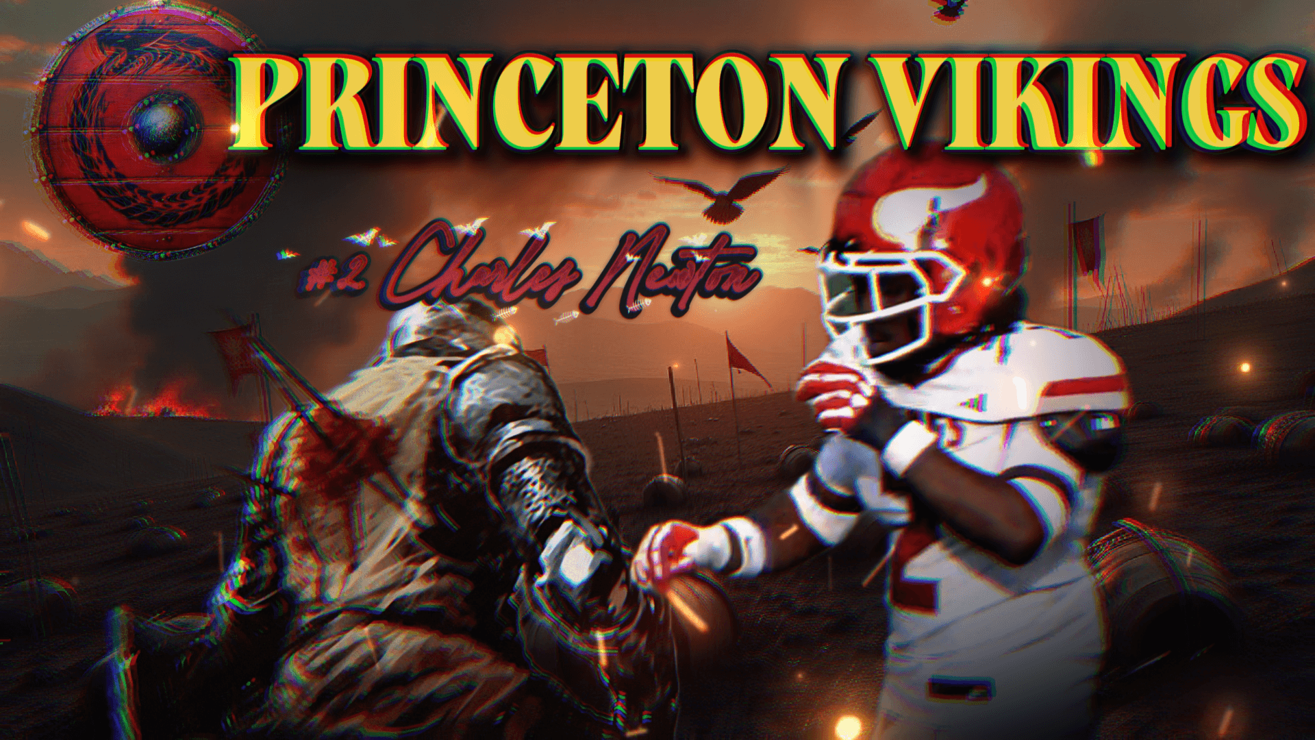 Princeton Vikings #2 Charles Newton